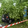 Gli effetti del maltempo in corso Italia a Gorizia (foto Tibaldi)