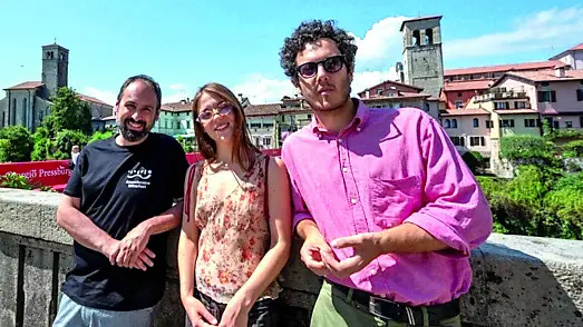 Da sinistra Graziano Graziani, Yeva Sai e Enrico Baraldi (foto D'Agostino)