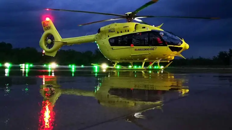 L'elicottero del Soccorso alpino