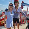 Jovanotti in piazza Vigo a Chioggia con Francesca Pinelli, direttrice del Consorzio di promozione turistica Lidi di Chioggia