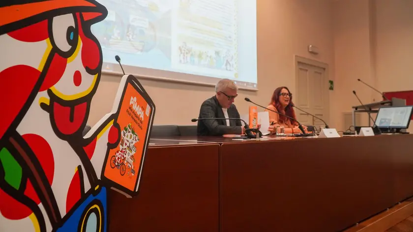 La presentazione con Bini e Panini