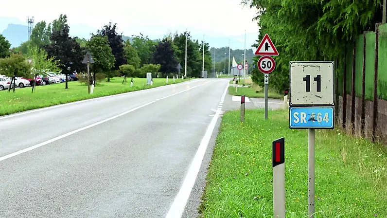 Il tratto di strada in cui è stato travolto il cittadino indiano di 43 anni