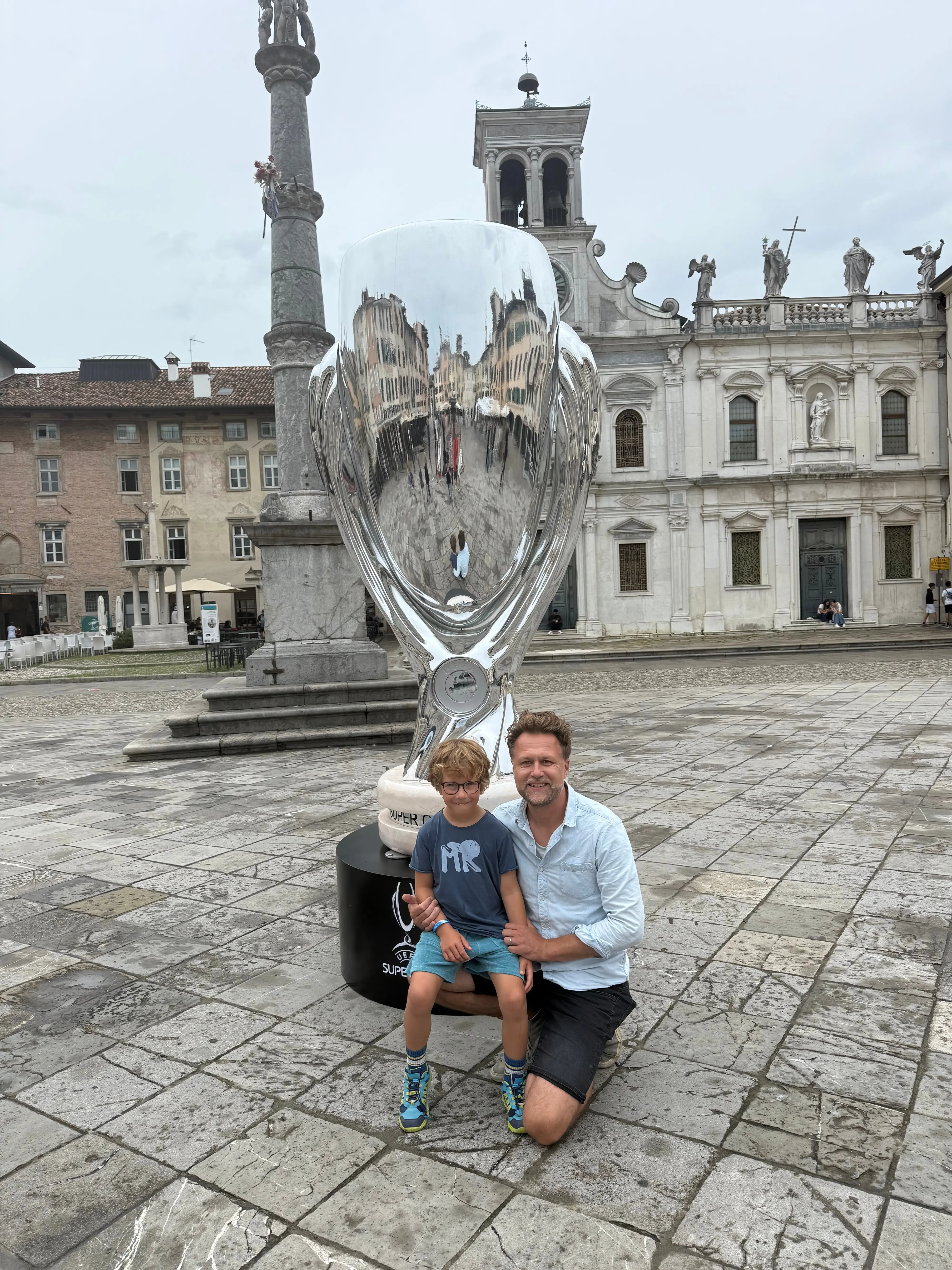 Tobi e il figlio Fian, dalla Germania