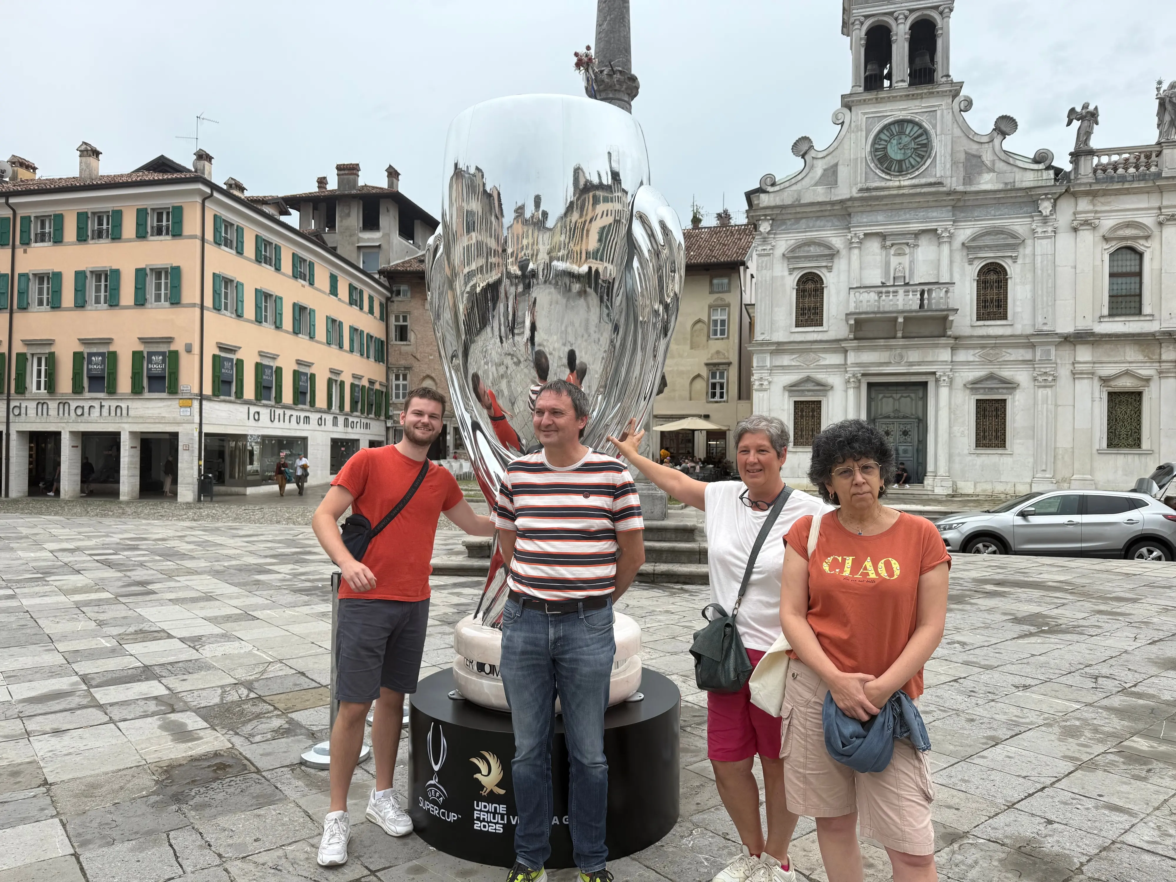 Il gruppo arrivato dal Belgio
