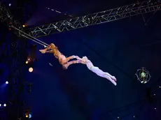 Uno dei momenti del Cirque su Soleil a Trieste