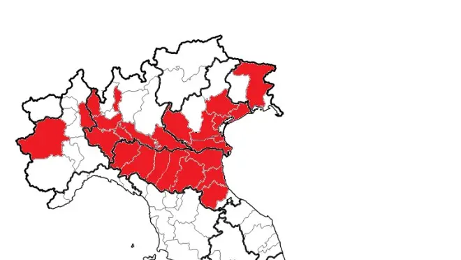La mappa del Nordest: in rosso le province dove non è possibile (temporaneamente) donare sangue