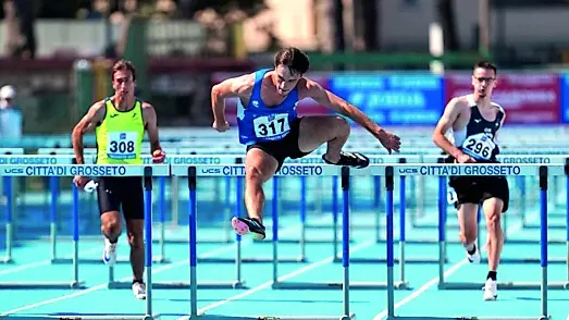 Filippo Rizzi gareggia per l’Atletica Malignani fotograna/moscatifidal