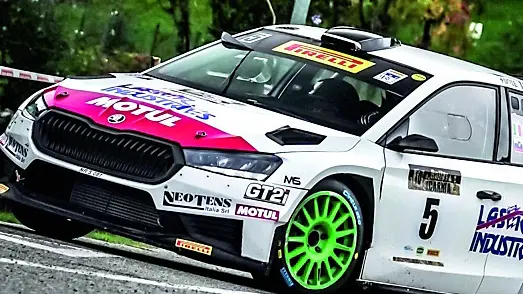 Il vincitore dell’edizione del 2024 Bostian Avbelj a bordo della sua Skoda: precedette l’italiano Fabio Andolfi su Fabia
