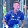 German Denis con la racchetta di padel in azione a Lignano