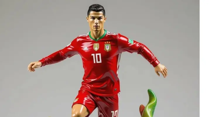 Una statuetta di Ronaldo