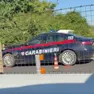 L'auto dei carabinieri coinvolta nell'incidente