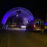 L'imbocco della galleria nella quale è avvenuto l'incidente mortale. Foto Ambrosio/Petrussi