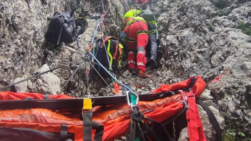 L'intervento del Soccorso alpino