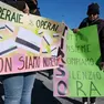 Una protesta dei lavoratori Tirso di un paio di anni fa (Silvano)