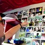 Un ragazzo mostra alcune foto con Danilo e Fabio. Foto Petrussi