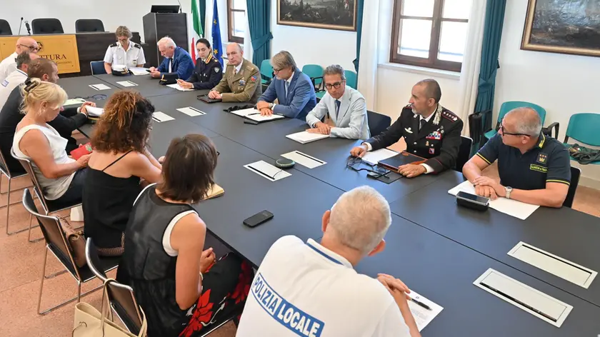 La riunione del comitato per l'ordine e la sicurezza