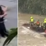 L'abbraccio dei tre giovani prima di sparire nelle acque del Natisone e i soccorsi sul luogo della tragedia