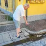 Le perdite in via Pirano a Udine