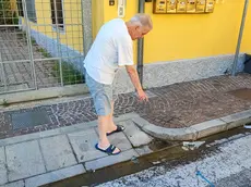 Le perdite in via Pirano a Udine