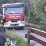 L'intervento dei vigili del fuoco a Ovaro