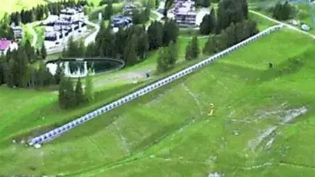 Uno scorcio delle piste da sci a Piancavallo in versione estiva