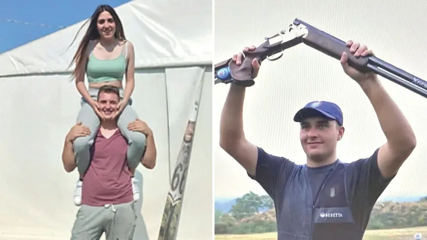 Erik con la sua Giulia, ora in dolce attesa, e durante una gara