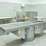 La sala delle autopsie al cimitero San Vito di Udine /foto petrussi