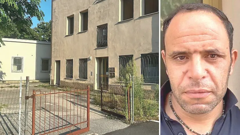 L’abitazione di via Falcon Vial dove si è verificata l’aggressione e Zied Mansour, 42 anni