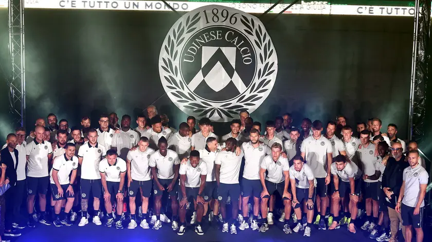 Presentazione dell’Udinese ai tifosi giovedì sera allo Stadio Friuli - Bluenergy Stadium. Foto Petrussi