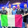 Chantal Pegolo fa festa anche con il ct Villa e il presidente Dagnoni
