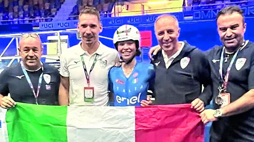 Chantal Pegolo fa festa anche con il ct Villa e il presidente Dagnoni