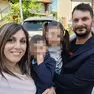 La famiglia Biasizzo che ha incontrato l'orso nel Tarcentino