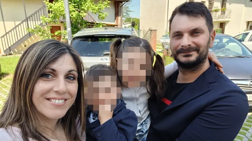 La famiglia Biasizzo che ha incontrato l'orso nel Tarcentino