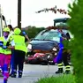 L’intervento del personale sanitario in via Santa Rosalia a Fagnigola di Azzano Decimo foto brisotto/petrussi