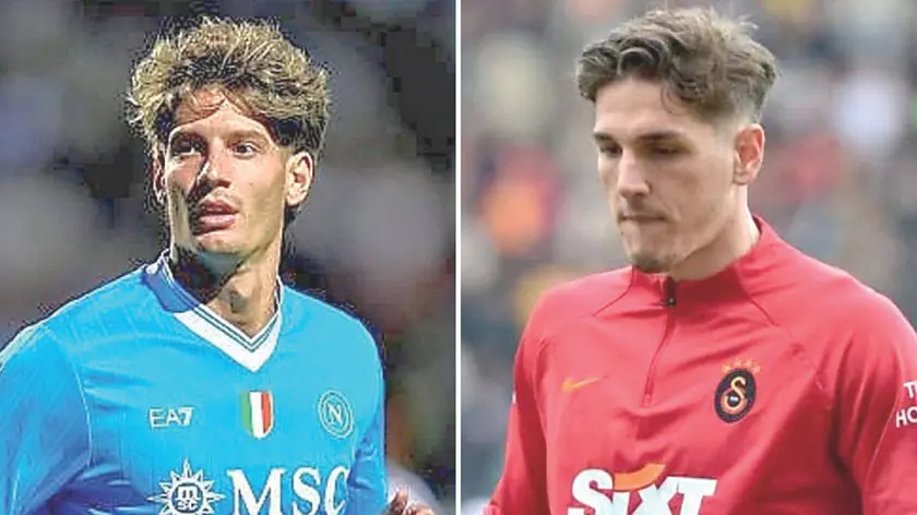 Alessandro Zanoli è pronto a lasciare il Napoli. A destra Nicolò Zaniolo, si sta allenando con il Galatasaray