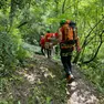 L'intervento dei soccorritori a Meduno