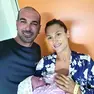 Papà Nicola Bertoia e mamma Vanessa Biasin con la piccola Isabel