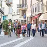 Turisti a Gorizia: un’immagine ormai consueta in questa estate 2025. Foto Tibaldi