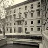 Una vecchia foto di palazzo Pecile a Udine