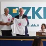 In piedi Berti Bruss e Adriano Kovačič alla presentazione del progetto Zbk-La Rotta del Cuore Foto Andrea Lasorte