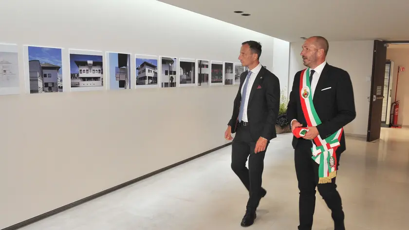 Il presidente Fedriga e il sindaco Revelant