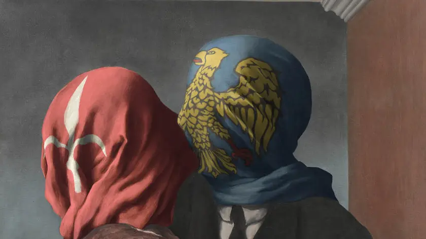 Gli amanti di Magritte in versione regionale
