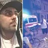 Gabriele Dusso, a destra l'intervento dei soccorritori in piazza San Giacomo a Udine