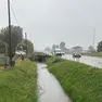 L'argine di un canale è franato a Latisana, comportando la chiusura di una corsia sulla Sr354