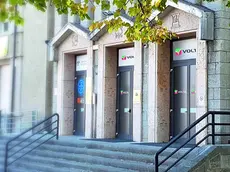 L’ingresso dell’istituto Volta di Udine, frequentato da centinaia di studenti di tutta la regione