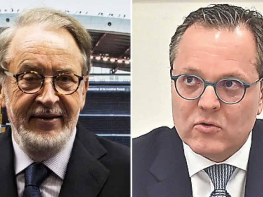 Il patron bianconero Gianpaolo Pozzo e il direttore generale Franco Collavino
