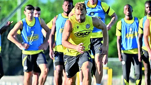 Capitan Karlstrom e compagni al lavoro in vista del Milan FOTO PETRUSSI