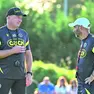L’allenatore dell’Udinese Kosta Runjaic a colloqui con il preparatore atletico Jordie Garciafotopetrussi