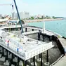 Il cantiere della terrazza a Mare di Lignano