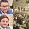 A sinistra Pierenrico Scalettaris (Aiv), sotto Iacopo Cainero (Pd), a destra la manifestazione